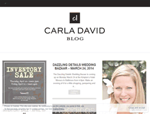 Tablet Screenshot of carladavidblog.com